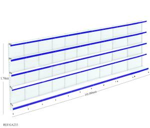 Kit Gondola de Parede AMAPA 10m + 1 Inicial + 9 Continuação - Balcãonet