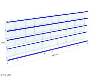 Kit Gondola de Parede AMAPA 9m + 1 Inicial + 8 Continuação - Balcãonet