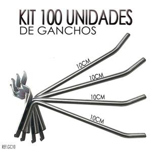 Gancho Zincado 10cm - 100 Peças
