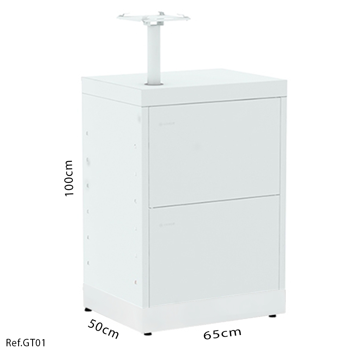 Balcão Terminal Suportes Monitor E Teclado Com Gaveta Amapá