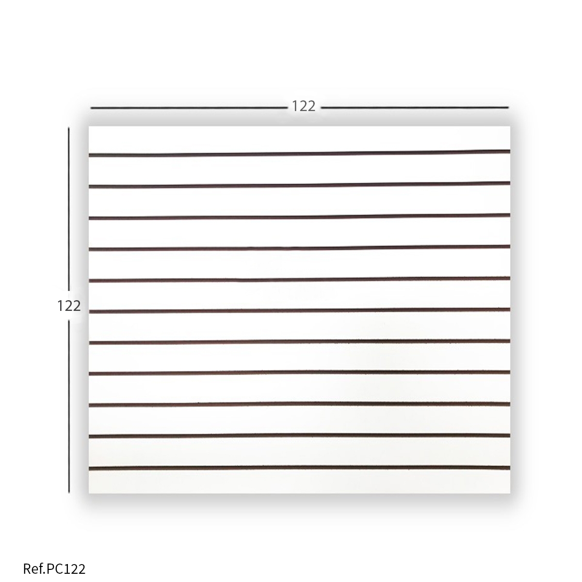 Painel Canaletado Branco - 1,22 x 1,22